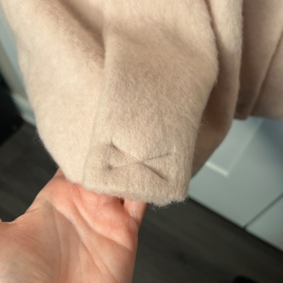 Guess LA Los Angeles Blush Wool Blend Pea Coat NWT Women’s Size XL - Picture 8 of 10